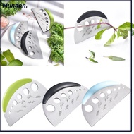 MUNDAN Vanilla Vegetable Greens Leaf Remover, Stainless Steel Multifunctional Herb Cutter Stripper, 