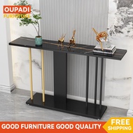 Light Luxury Sintered Stone Console Table Entrance Wall-mounted Hallway Shelf Long Altar Table Marbl