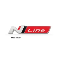 3D Metal Car Sticker N Line Nline Badge Emblem Decal Front Grille for Hyundai I30 2021 Sonata Elantr