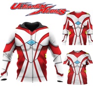 【CustomFashion】Ultraman Mebius Hoodie Long Sleeve Sweatshirt T-shirt Zipper Hoodies Man Women Kid Suit 3D Print Jacket Cosplay Japanese Anime Costume Coat Sweater