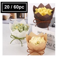 Tulip Muffin Cupcake Kertas Plain Muffin Cupcake Tulip Baking  Cup (20 / 60 pcs per set)
