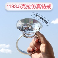 Funny Big Diamond Ring Influencer Big Diamond Ring Children Diamond Ring Big Ring Exaggerated Big Di