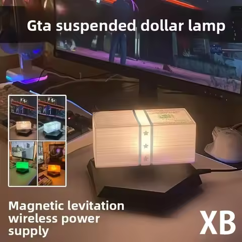 GTA5 Floating Dollar Lamp Maglev Golden Lantern Grand Theft Auto Game Peripheral TK Same As Grand Th