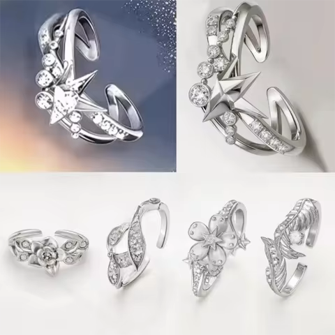 Love And Deepspace Ring Adjustable Rings Xavier Zayne Rafayel Sylus Caleb Eternal Love Cosplay Ring 