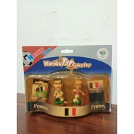 Action figure world's top superstar national brigade france fifa world cup germany 2006 zidane and h