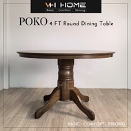 POKO Round Dining Table 2.5FT/3FT/3.5FT Round Table Meja Makan Bulat Meja Makan Murah