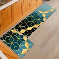Wulbrary Kitchen Carpet Rug 40x60cm / 40x120cm Floor Carpet 3D Crystal Velvet Carpet Mat Home Deco