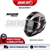 NOLAN N120-1 Nightlife 027 Full Face Helmet Motor Visor Flip Back Helmet Modular Helmet Original Sup