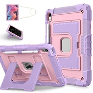 Ốp Lưng Áo giáp chống sốc Có kèm dây đeo vai Cho iPad 11（A16）10 9 8 Air 7 6 5 M2 M3