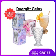 1PC MERMAID CUP GLASS FREE BOX/ BEKAS GLASS SEKALI KOTAK / WEDDING DOORGIFT / MUG KACA / GIFT KACA / GIFT CAWAN-GF6155