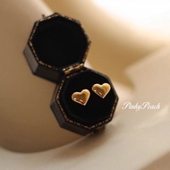 037# Anting Tusuk Wanita titanium  model Love kecil Gold