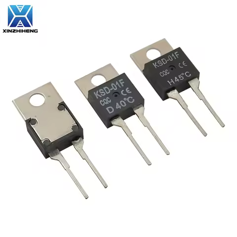 (1-10PCS) TO-220 KSD-01F Temperature Switch Thermostat Thermal Protector NO/NC 35 40 45 50 65 80 90 