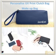 Personalised Engraved Clutch Bag | Make Up Bag | Mother Day Gift | Birthday Gift | Teacher Day Gift | Christmas Gift