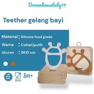 Ekstra Yoppo Baby - Teether Gelang Jerapah + Case / Mainan Gitan Bayi