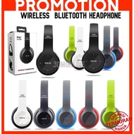 ~Ship From KL~ P47 Wireless Bluetooth Headphones P47 Fon Kepala Bluetooth Tanpa Wayar Bluetooth earp