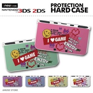 new3DS LL カバー ケース new 3DSLL new 2DS LL 3DS LL カバー Nintendo かわいい おしゃれ 大人 子供 キッズ おもちゃ ゲーム インク I LOVE GAME エンジョイ ニコちゃん イラスト かわいい