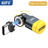 AUFU 540 Degree Rotating Magnetic Adapter USB to Type-C Charging Cable Magnetic USB C Female Convert