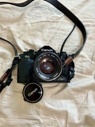 Canon A-1 菲林相機 (連50mm S.S.C鏡, 皮製相機套連帶)📷最後幾張相有成品睇