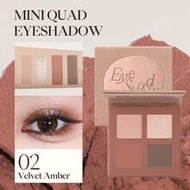 JOOCYEE มินิพาเลทอายแชโดว์สี่สี, เม็ดสีแน่น, ติดทนนาน, แต่งหน้าได้ทุกวัน, โทนสีกลาง, คอนทัวร์, ลุคแต