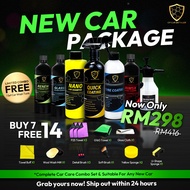 【CP CAR Detailer】New Car Wash Protection Set – Shampoo + Quick Coating + Interior + Rims + Glass | A