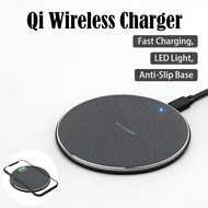 Fast Qi Charger Universal Anti-Slip LED Light Receiver Qi Standard Qi Wireless
