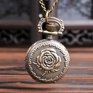 Small Bronze Solid Rose Pocket Watch 61h16
