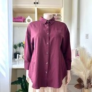 PLUS SIZE MURAH AMANDA KEMEJA FASHION WANITA 2025 BAGGY MODEN-PLUSSIZE ada VIRAL
