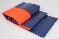 PE Canvas Size S Blue Orange Ready Made 100% Made in Korea PE Tarpaulin Canopy Tent Shades Cover Wat