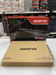 เพาเวอร์แอมป์ CLASS AB ขับกลางแหลม 4ch GT-460.4 งานแบรนด์GRATIA ขับกลางแหลมเสียงชัดใส เสียงไม่แตกพร่