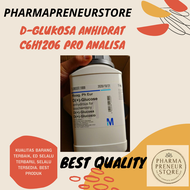 D-GLUCOSE ANHYDROUS /D-GLUKOSA ANHIDRAT PRO ANALISA PER GRAM MERCK BEST QUALITY
