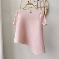 เสื้อยืดแขนสั้น3630แฟชั่นลำลองปลายสูงไม่ปกติ