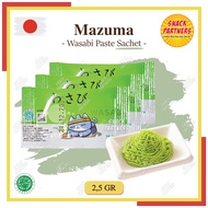 MAZUMA Wasabi Paste / Neri Wasabi Pasta Sachet 25 GR - Bumbu Pedas Khas Jepang Japan HALAL MUI