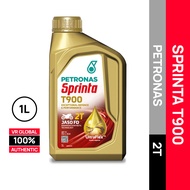 PETRONAS SPRINTA T900 2T FULLY SYNTHETIC ENGINE OIL ITALY 1L (2 STROKE MINYAK HITAM MOTOR)