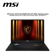 MSI Vector 18 HX AI A2XWIG-644 18" QHD+ Gaming Laptop ( NVIDIA® GeForce RTX™ 5080, Ultra 9 275HX, 32