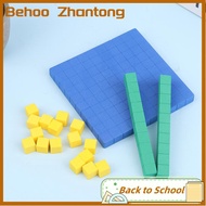 Behoo Base Ten Blocks 130Pcs For Math Place Value Blocks Base 10 Math Manipulatives Number Concepts 