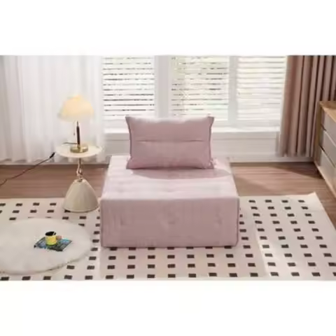 Deep Seat Modular Sectional Sofa with Adjustable Backrest 39.37 Inch Chenille Compressed Couch for L