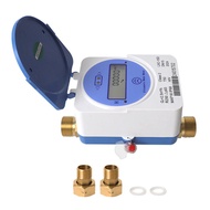 Tuya Zigbee Smart Ultrasonic Water Meter DN15mm LCD Display IP68 Waterproof Accurate Flow and Consum