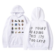Cotton Hoodie Rapper Drake Music Album Double-Sided Print M-3XL