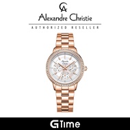 [Official Warranty] Alexandre Christie 2A53BFBRGSL Women's Silver Dial Stainless Steel Steel Strap Watch