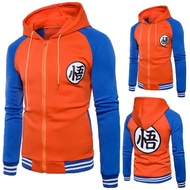 Hot Anime D-Dragons คอสเพลย์เครื่องแต่งกาย Hoodie Ball Z เสื้อซิปเสื้อ Cardigan Goku Kame สัญลักษณ์ Casual เบสบอลแจ็คเก็ต Tops