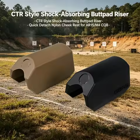 Nylon Quick Detach Cheek Rest Pad CTR Style Shock Absorbing Buttpad Riser for AR15 M4 CQB Tactical E