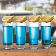 Cool Shots 6-Piece,Shot Glass,Whisky Shot Glasses,Mini Glass Cups For liqueur,Double Side Cordial Gl
