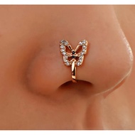 Fake Nose Ring Non Piercing Clip On Nose Ring Indian Nose Hoop Jewellery Nose Chain Accessories