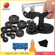 [Baosity1] Watch Press Tool Set Back Case Closer Closing Tool Wristwatch Portable for Watch Back Cover Watches Repairing with 12Pcs Dies