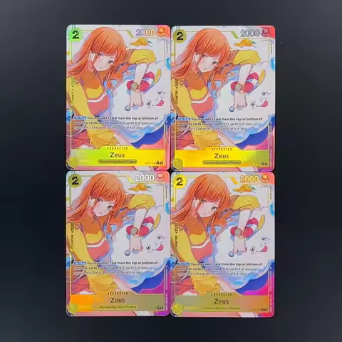 One Piece TCG OPCG English OP11-106 Zeus Rare Card Nami 2 Cost Zeus Textured Foil Card Anime Collect
