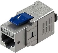 SATMAXIMUM Cat 8 RJ45 FTP Tool-Free Keystone Jack, 22AWG-24AWG, 2000MHz 40G S/FTP Shielded LAN Adapt