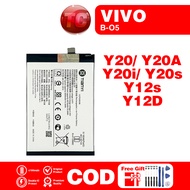 Battery Bateri Compatible For VIVO Y12S / Y12D / Y20A / Y20 /Y20i /Y20S  B-O5  5000mAh