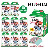 富士Instax Mini白色底片，10/20/40/60/80/100張裝，適用於富士拍立得相機Mni 12/11、Mini 9、8、7、70、90等機型。