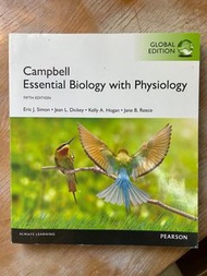 普通生物學第五版(有使用痕跡） Campbell Essential Biology With Physiology fiftieth edition PEARSON