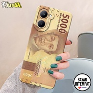 Case Realme C33 Casing Realme C33 Eksotik Silikon Uang rupiah Unik Aksesoris Handphone Kesing Cover